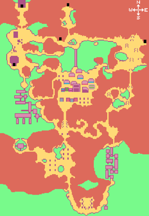 A map of the Celestial Wasteland