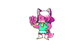 A Chibi Melody holding up three fingers. (2021)